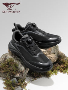Septwolves Mens Sports Shoes Breathable Mesh Outdoor Climbing Shoes Shock Absorption Running Shoes Black Mens Autumn Winter