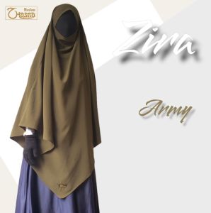 French Khimar Model V atau Model Lancip