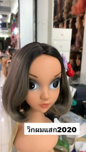 วิกผมสั้น วิกผมผู้หญิเสกกลางสั้น Cala wigs วิกผม รหัส2020 ( แถม เน็ต กับ หวี )