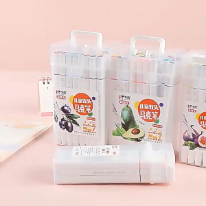 FENGTU ปากกาอะคริลิค 12/24/36สี 2in1 มาร์กเกอร์อะคริลิค เขียนได้ทุกพื้นผิว อุปกรณ์ศิลปะ เครื่องเขียน