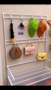 ​Rak Sepatu Tertutup Anti Debu Multifungsi Gantungan Tas Pakaian Penyimpanan Serbaguna