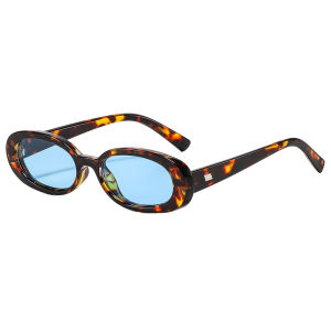 2026 Trending Products Small Oval Frame Hip Hop Sunglasses Fashion Streetwear Driving Sun Glasses