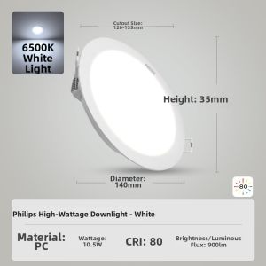 Philips | Slim Recessed Living Room Ceiling Light 20W