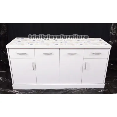 Meja Dapur Kitchen Set Bawah Kayu Bloktik 4Pintu /trinityjayafurniture