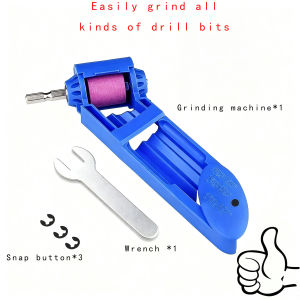 1pc Portable Drill Bit Sharpener With Grinding Wheel For Quick And Easy Sharpening Of Nail Drill Bits Sharp And Ready