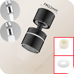 360° Dual Function Anti-splash Bubbler Kitchen Tap Aerator Bathroom Rotatable Extension Faucet Filter Dual Modes Bubbler Nozzle