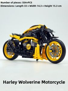 SHUANGGAO | Adult Gift Vintage Motorcycle Assembly Building Blocks