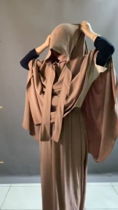 Mukena Ibu Dan Anak Model 3in1 Resleting Dagu - Mukena Crinkle Airflow New 2026