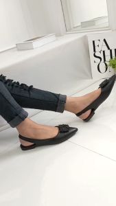 Simoncelli Sandal Wanita Flat Tali Belakang Import 858-03