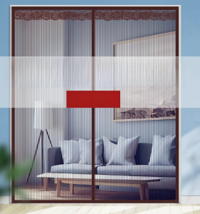 Magnetic Mosquito Net Door Curtain No Drilling Required Self Adhesive Mesh Door Window Screen for Bedroom Home Fabric Door Curtain