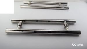 Heavy duty stainless steel matte black and sanding silver push pull door handle glass door wood door handle grab bar