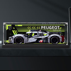 กล่องเก็บของเล่น Acrylic Display Box สำหรับรถสปอร์ตไฮบริด Le Mans 9X8 Peugeot 42156 ของเล่นโมเดล กล่องเก็บของเล่น กล่องเก็บของเล่น
