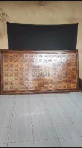 Kaligrafi Asmaul Husna Jumbo Kayu Jati Jepara