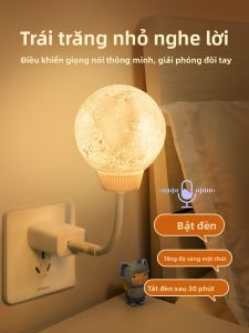 Đèn Đêm Ánh Sáng Mềm Gắn Giọng Nói Thông Minh Dành Cho Bé