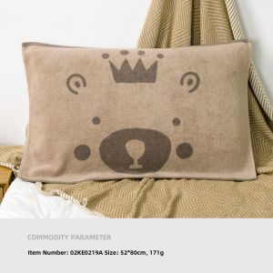 KING SHORE | Single Cartoon Cotton Pillow Towel