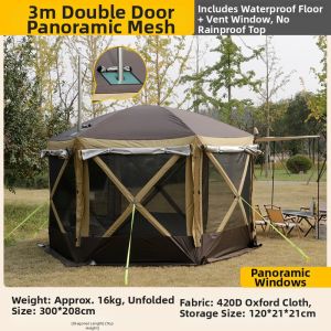 EUSSUE | Waterproof Outdoor Camping Tent for 6-8 People