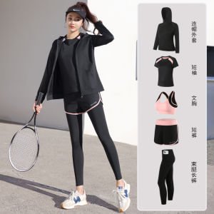 ชุดโยคะสำหรับผู้หญิง ชุดออกกำลังกายวิ่ง ชุดฟิตเนสแห้งเร็ว ใส่ได้ตลอดทั้งปี ชุดโยคะในชั้นคลาส ชุดวิ่งเช้า ชุดออกกำลังกาย