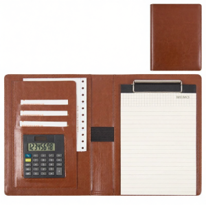 Multifunctional A5 Writing Board Portfolio Business Leather Document Holder