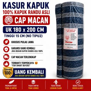 BEST SELLER KASUR KAPUK ASLI CAP MACAN 100 % LENGKAP & GRATIS ONGKIR