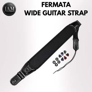 Fermata Heavy-duty Wide Guitar Strap for Bass Acoustic and Electric Guitar