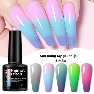 Sơn Móng Tay Gel Đổi Màu Heimat Frisch Single Tube 7ml Nhạy Cảm Với Nhiệt Độ Không Mùi Không Gây Dị Ứng Không Cồn