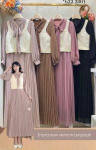 vivie dress gamis vest gamis lebaran gamis korea gamis korean style