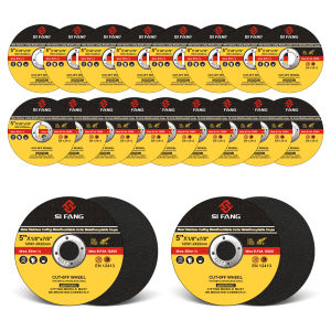 SI FANG 50-5pcs Metal Cutting Disc 125mm 5 Inch Grinder blade Grinding Wheel Angle Grinder Accessories for Cutting Iron Wood