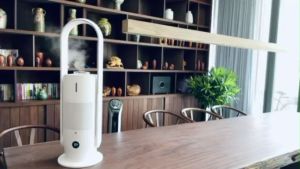 Quạt Tháp Không Cánh Lọc Không Khí Bù Ẩm Diệt Khuẩn ULTTY SKJ-CR022 Bộ Lọc HEPA H13 Loại Bỏ 9997% Bụi Mịn Vi Khuẩn Bù Ẩm 3 Cấp Diệt Khuẩn Bằng Tia UV Làm Mát 9 Cấp Nhập Đức Bảo Hành 24 Tháng