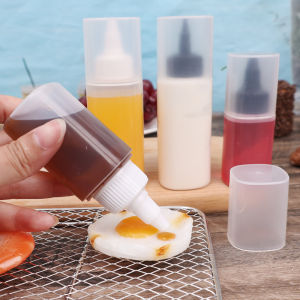 5pcs Sauce Bottle Travel Bottles for Dressing Spice Soy Squeeze Squirt Bottle Portable Honey Salad Castor Bottle