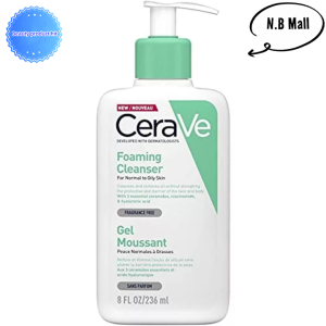 Cerave foaming cleanser 236ML | Skin Barrier Face Wash with Ceramides for Normal to Oily Skin