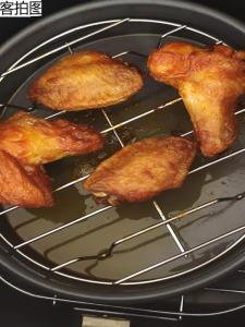 Stainless Steel Steamer Rack Non-Stick Thickened Air Fryer Chicken Wings Roasting Rack Commercial Grade BBQ Grill Net