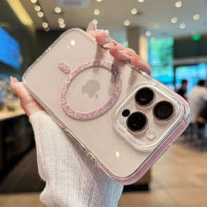 Ốp Điện Thoại iPhone 17/16/15/14/13/12/11 Pro Max/16E/15 Plus Cao Cấp Trong Suốt Chống Sốc Tích Hợp Nam Châm MagSafe Kiểu Dáng Sang Trọng