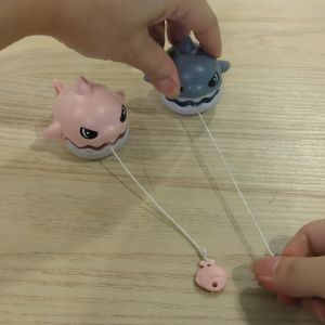 Cute Shark Keychain Bag Pendant Pull String Toy