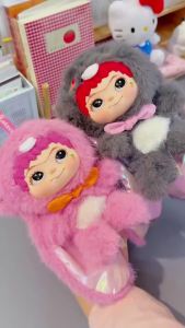 Bandai | 1-6pcs Hot selling Plush Doll Party Second Generation Rabbit Wakuku Doll Wakuku Plush Doll Trendy Blind Box Rabbit Pendant