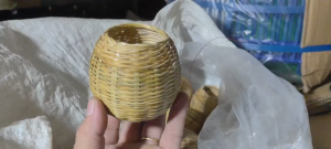 [5 Cái]Cóng tre đựng lúa cho chim cu gáy
