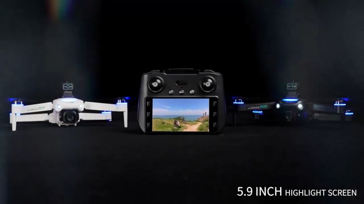 Drone S159 WIFI 4K HD FPV GPS Large Screen Version FPV Motor Tanpa Sikat Drone GPS Jarak Jauh 2km