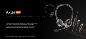Axtel Ace Stereo/Mono Headset