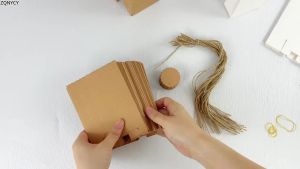 Túi Đựng Kẹo Giấy Kraft Có Thẻ Treo Dùng Làm Quà Tặng Tiệc Cưới Quà Tặng Thôi Nôi Quà Tặng Sinh Nhật Trẻ Em - 10/20/30 Cái - Trang Trí Tiệc Sinh Nhật Thôi Nôi Cho Bé