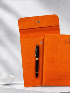 Aesthetic PU Leather Business Notebook Set A5