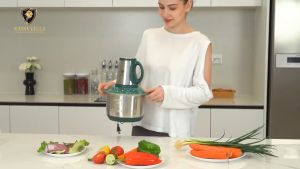 KAISAVILLA Electric Meat Grinder/Food Processor  5L Capacity Stainless Steel