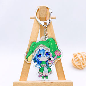 Buy 2 Get 1 Free Acrylic Keychains Anime Date a Live Keyring Paper Folding Tenko Ornament Creative Festival Gifts