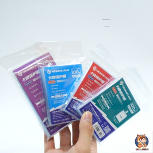 [READY STOCK] [100 Pcs] HENWEI Premium TCG Card Sleeves - Ultra Clear Acid-Free Protector for Standard & Small size card