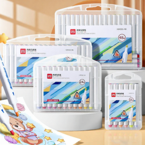 deli | Non-toxic Washable Anti-bleed Acrylic Markers