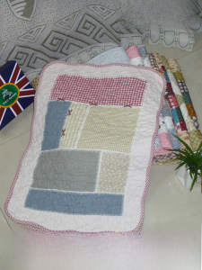 Pure Cotton Fabric Door Mat Absorbent Non-Slip Small Rug for Home Entrance Bathroom Machine Washable Interlined Cotton Pad