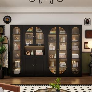 MEISITEKEKE | French Retro Metal Glass-Door Storage Cabinet