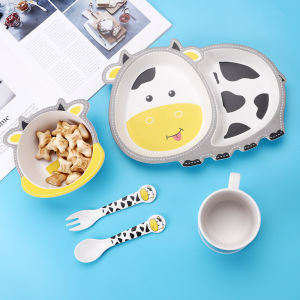 GUTIAN | Childrens Dinosaur-themed Heat Resistant Dinnerware Set