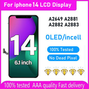 OLED Pantalla for iphone 14 LCD Display Touch Screen Digitizer Assembly for iPhone 14 LCD Replacement A2649 A2881 A2882 A2883