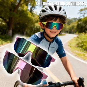 New Children Cycling Sunglasses Anti-Ultraviolet Outdoor Sports Goggles Large Frame Windproof Climbing Kids Eyewear