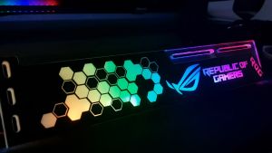 ที่ค้ำการ์ดจอ อคริลิค RGB มีหลายลาย (มีไฟทุกแบบ ปรับไฟได้ทุกสี)