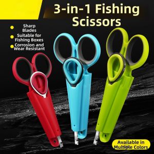 Multifunctional 3-in-1 Stainless Steel Fishing Scissors